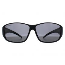 Montana Rechthoek Unisex Mat Zwart Rook Gepolariseerd FO4 Fit Over Bril Zonnebril