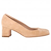 Stuart Weitzman Mary Ann 60 Pumps in Beige Suède