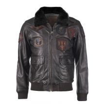 Top Gun leren jas TGJ1001
