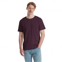 Fruit Of The Loom Mens Ringgesponnen Premium Tshirt (Donkere Pruim)