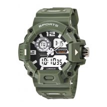 Activa X Invicta Digital ACW495-003 Heren Horloge - Quartz Uurwerk - Plastic met zwarte Wijzerplaat - 55mm