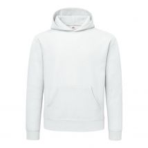Fruit of the Loom Unisex Volwassen Superkatoenen Hoodie (Wit)