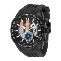 Invicta Racing 48451 Heren Horloge - Quartz Uurwerk - Roestvrij Staal met zwarte Wijzerplaat - 48mm