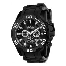 Invicta Pro Diver - SCUBA 22338 Heren Horloge - Quartz Uurwerk - Roestvrij Staal met zwarte Wijzerplaat - 50mm