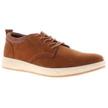 Hush Puppies Heren Veterschoenen Bowen Nubuck Leer Tan