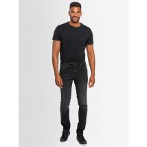 A. Salvarini Heren Jeans Slim Fit Stretch Denim 5-Pocket – Zwart Washed