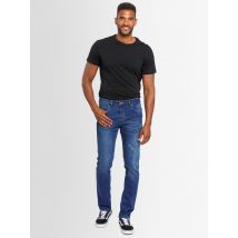 A. Salvarini Heren Jeans Slim Fit Stretch Denim 5-Pocket – Blauw Used-Look