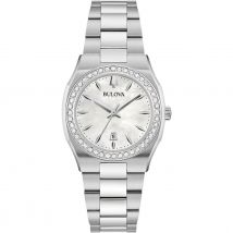 Bulova Surveyor Dames Horloge Zilverkleurig 96R245