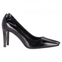 Emporio Armani Puntaal Hakken in Zwart Leren Shine