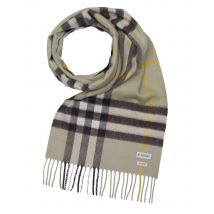 Burberry kasjmier omkeerbare sjaal greige