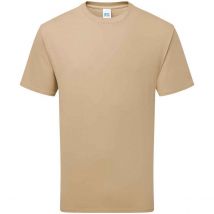 Russell Heren Klassiek Ringspun Katoen T-Shirt (Tan)