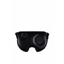 Gebroken witte Burrow crossbodytas zwart