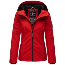 Marikoo dames overgangsjas lichtgewicht water- en windafstotend met capuchon rood