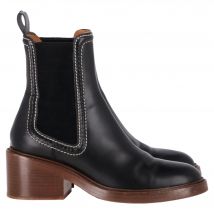 Chloé Mallo Chelsea Boots in Zwart Kalfssuède