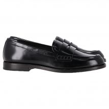 Loeffler Randall Penny Loafers in Zwart Leer