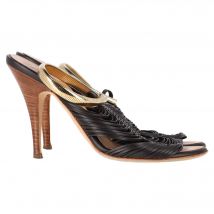 Giuseppe Zanotti Sandalen met Bandjes in Zwart Leer