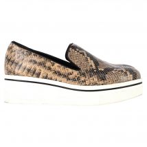 Stella McCartney Faux Python Platform Instapsneakers in Dierenprint Leer