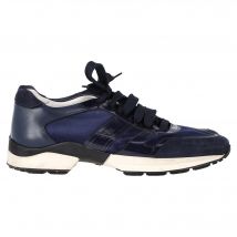 Tod's Fondo Sportivo Sneakers in Marineblauw Gemengd Materiaal