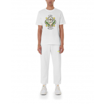 Casablanca Le Joueur Gedrukte T-Shirt in Wit