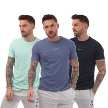Heren T-shirts NICCE Tordh 3 Pack in marineblauw