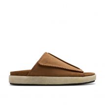 Heren Clarks Overleigh Sliders in Bruin