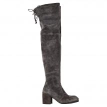 Stuart Weitzman Genna Over The Knee Laarzen in Grijs Suède