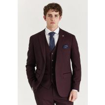 Heren wijnpakblazer Prince of Wales formeel blazer