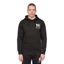 Henleys Heren Tapehen Hoodie (Zwart)
