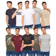 Duck and Cover Heren Cheymore & Corsure T-Shirt (Set van 10) (Veelkleurig)
