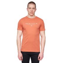 Henleys Heren Ninesix Logo T-Shirt (Baksteen Rood)