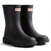 Hunter Downpour Korte Laars Rubber Dames Zwarte Wellington Laarzen