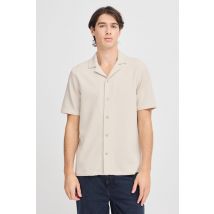 Gebreid overhemd - Beige