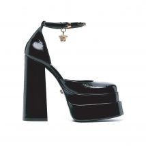 Versace leren plateau sandalen