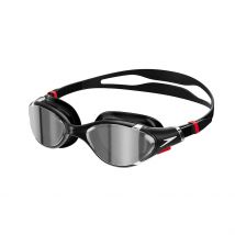 Speedo Uniseks 2.0 Spiegel Biofuse zwembril voor volwassenen (Zwart/Zilver)