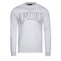 Amiri Sun Logo wit T-shirt met lange mouwen