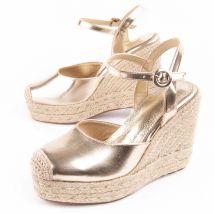Montevita Espadrilles Met Sleehak Balenci Goud