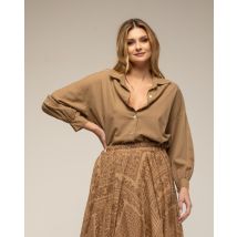 Oversized katoenen overhemd
