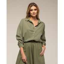 Oversized katoenen overhemd