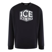 Ice Iceberg Cubed Logo Zwarte Sweatshirt