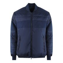 Ice Iceberg Plain gewatteerde marineblauwe bomberjack