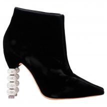 Sophia Webster Coco Crystal Versierde Laarzen in Zwarte Suède