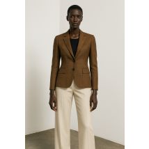 Geruite getailleerde blazer van 100% katoen