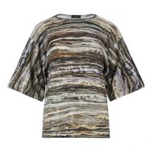 Oversized T-shirt met textuur en brei-effect