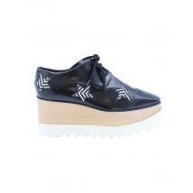 Stella McCartney Elyse Star Platform Veterschoen in Zwart Leer
