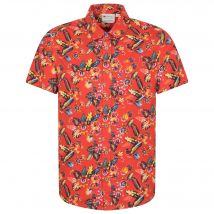 Mountain Warehouse Overhemd met korte mouwen voor heren Tropical Leaves (Oranje)