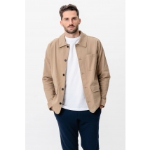 Twill overhemdjack - donker zand