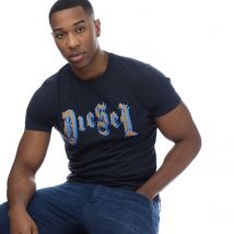 Men's Diesel T-Diegor 4-D T-Shirt in Navy