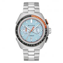 Bulova Racer Chronograph Heren Horloge Zilverkleurig 98B432