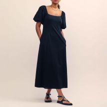 Dames Nobodys Child Talitha Midi Dress in Zwart