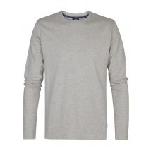 Petrol Industries - Heren Logo T-shirt Lange Mouwen Dolphinpark - Grijs